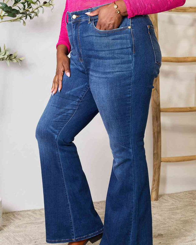 Judy Blue Full Size Flare Jeans with Pockets