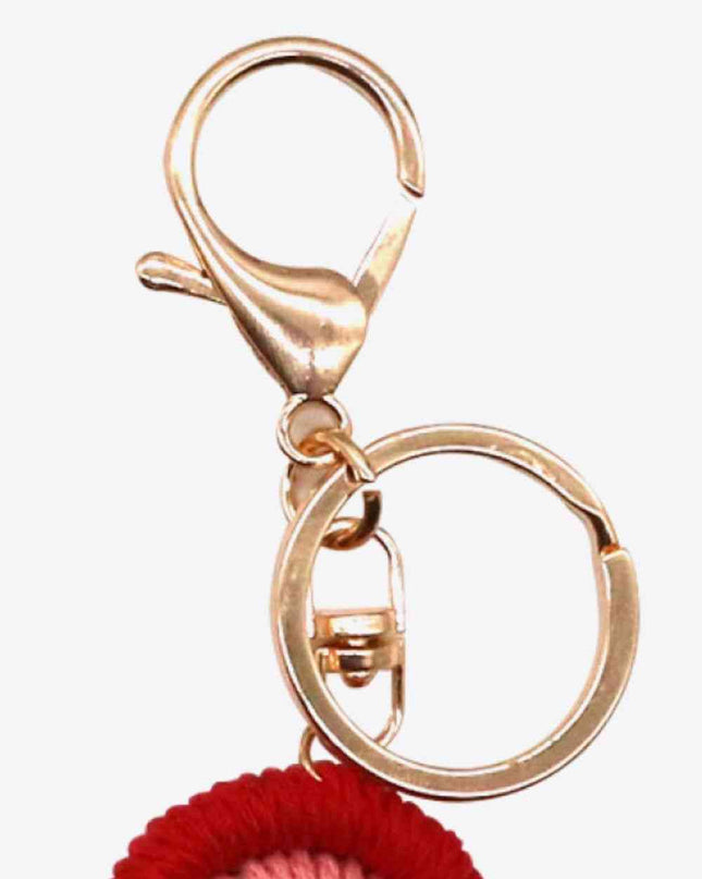 Assorted 4-Pack Rainbow Fringe Keychain