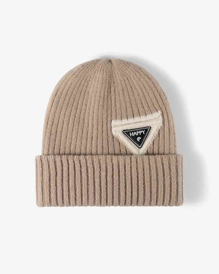 HAPPY Contrast Beanie