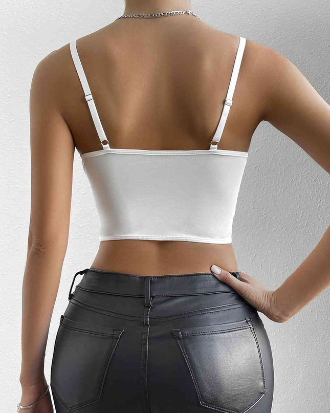 Sweetheart Neck Lace Detail Cami