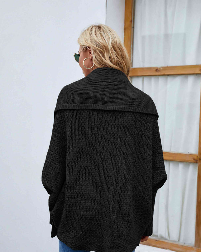 Open Front Long Sleeve Cardigan