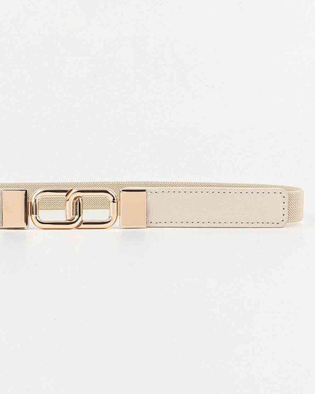 Geometric Double Buckle Elastic Belt