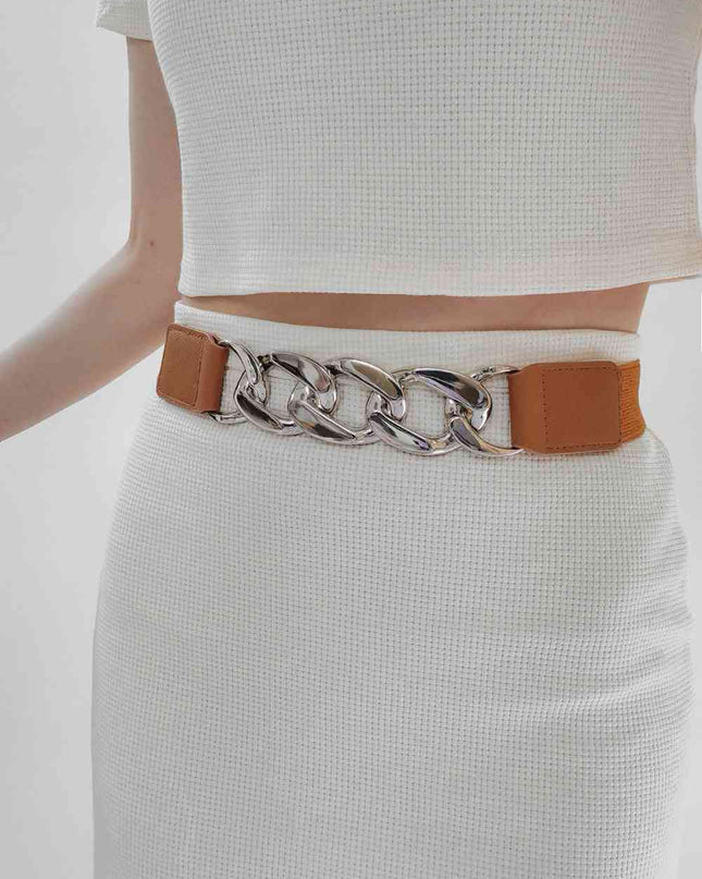 Chain Detail Elastic Belt