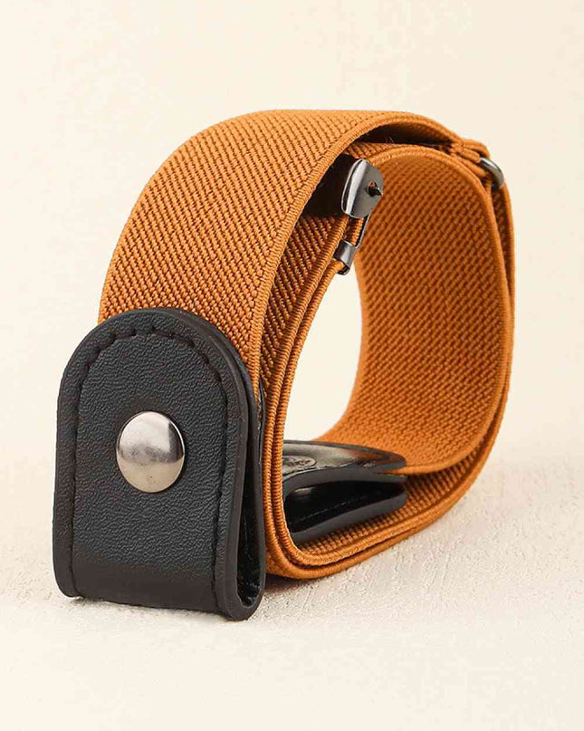 PU Elastic Snap Closure Belt