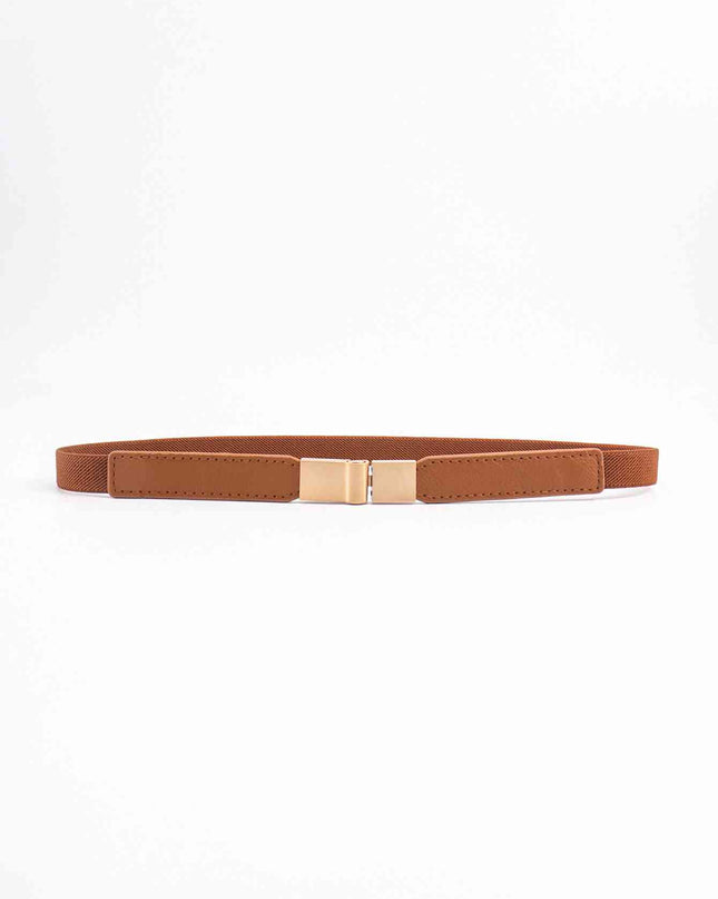 PU Elastic Skinny Belt