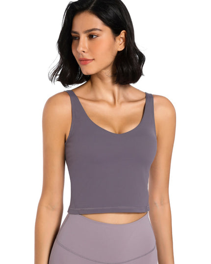 Scoop Neck Wide Strap Active Tank