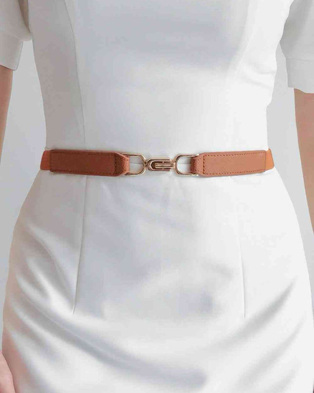 Alloy Buckle Elastic Belt