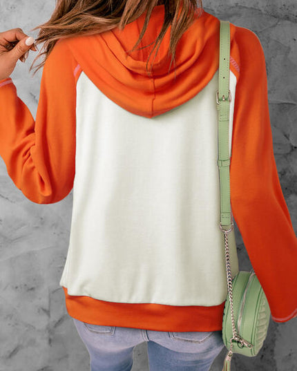 Graphic Drawstring Long Sleeve Hoodie
