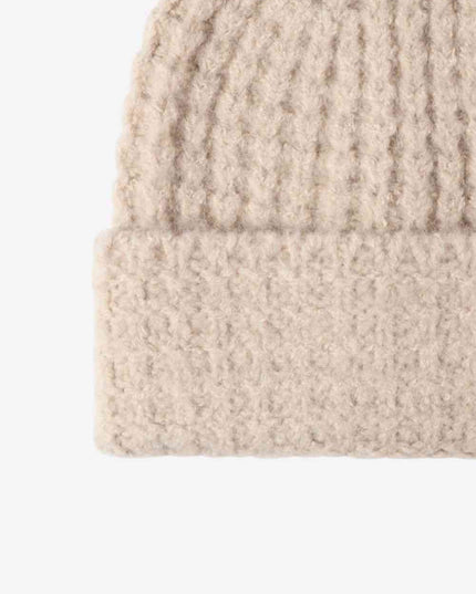 Waffle-Knit Cuff Beanie