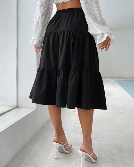Tiered Midi Skirt