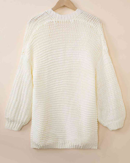 Open Front Longline Cardigan