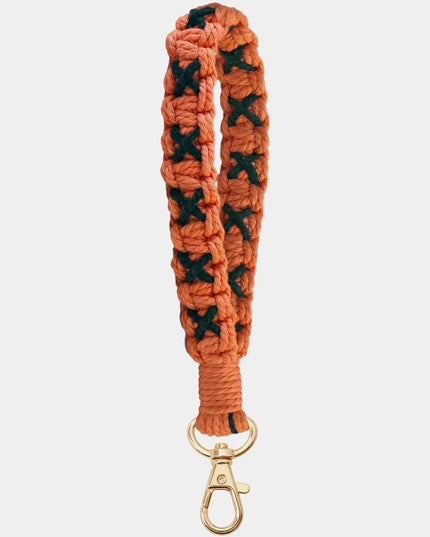 Contrast Macrame Key Chain