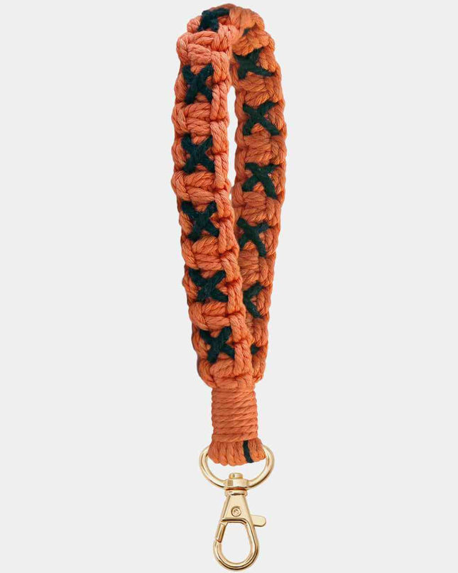 Contrast Macrame Key Chain