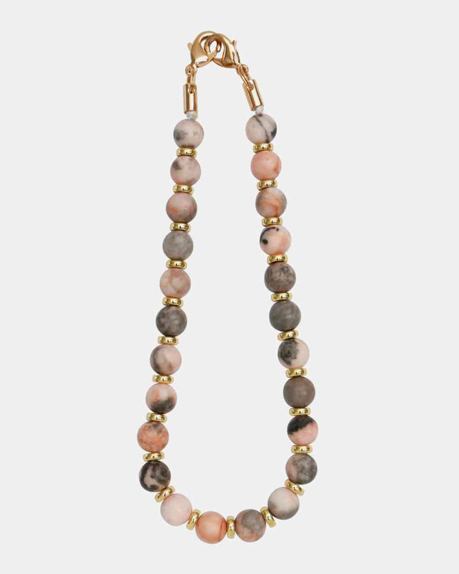 Beaded Natural Stone Key Chain