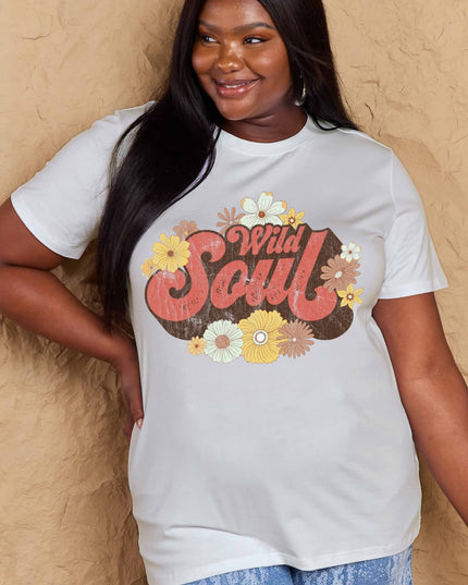 Simply Love Full Size WILD SOUL Graphic Cotton T-Shirt