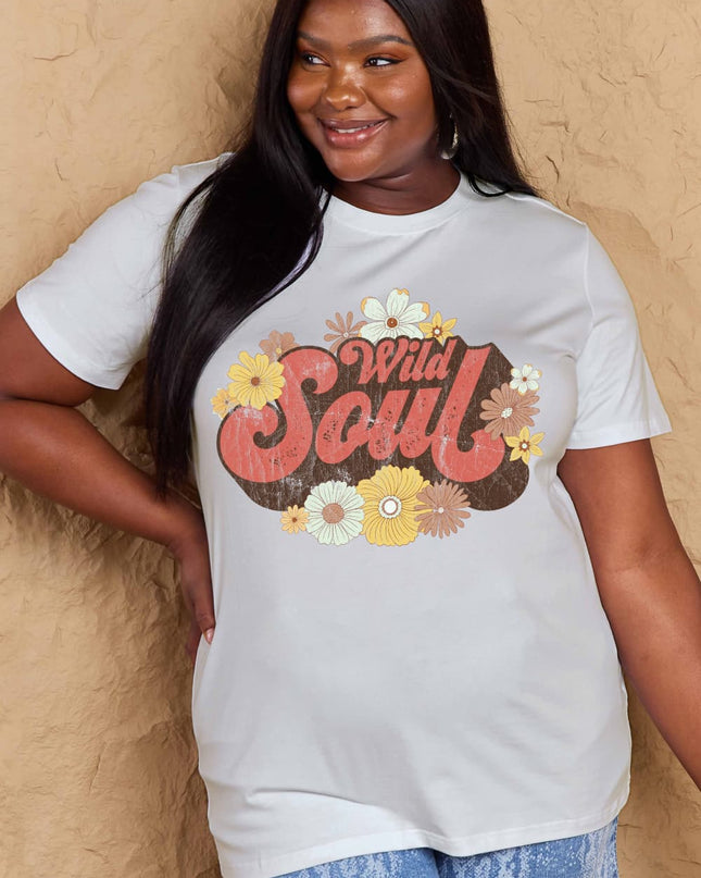 Simply Love Full Size WILD SOUL Graphic Cotton T-Shirt
