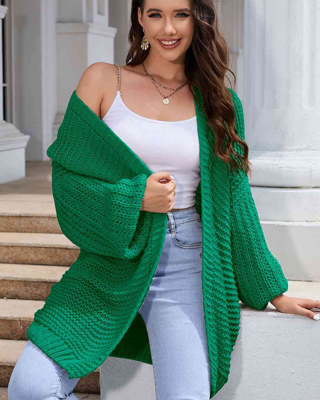 Open Front Longline Cardigan