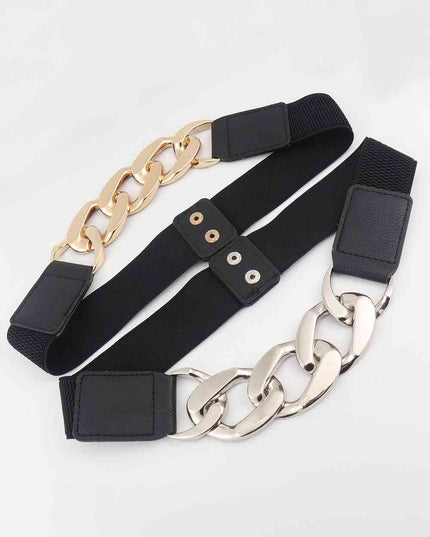 Chain Detail Elastic Belt
