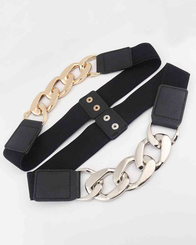Chain Detail Elastic Belt