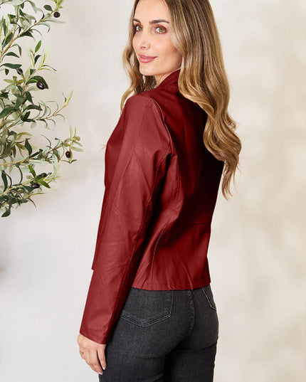 Mock Neck Zip Up Jacket