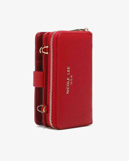 Nicole Lee USA Two-Piece Crossbody Phone Case Wallet
