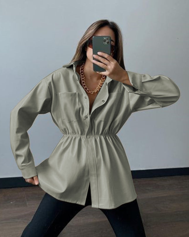 Snap Down Collared Jacket