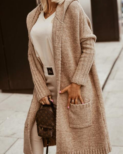 Full Size SIMPLY LIVE Hooded Cardigan
