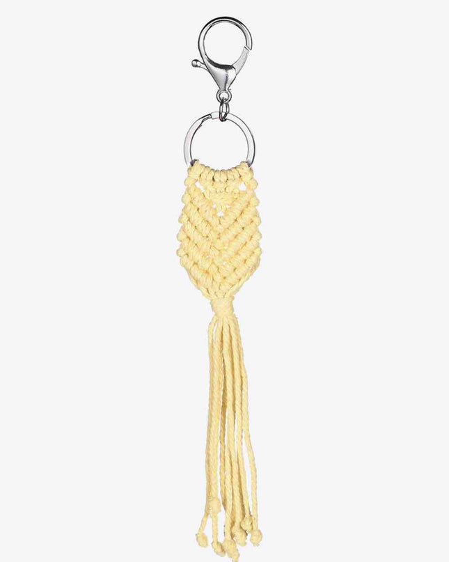 Assorted 4-Pack Handmade Fringe Keychain