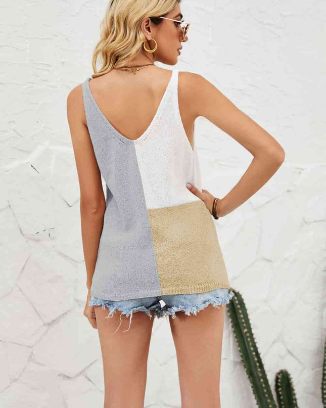 Color Block Knit Tank