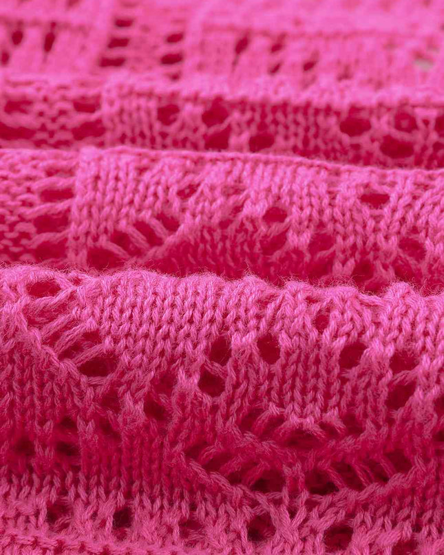 Openwork Button Down Cardigan