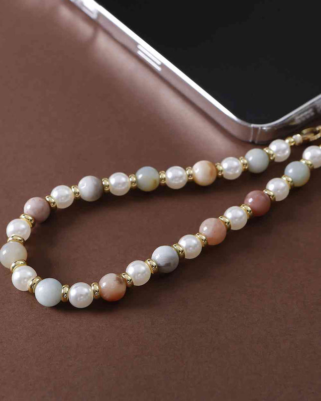 Natural Stone Beads Key Chain