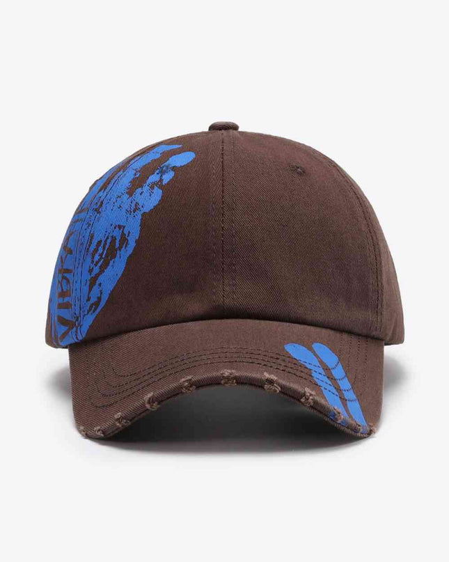 VIBRA Graphic Distressed Adjustable Baseball Cap