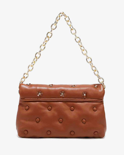 Nicole Lee USA Diamond Flower Messenger Crossbody Bag
