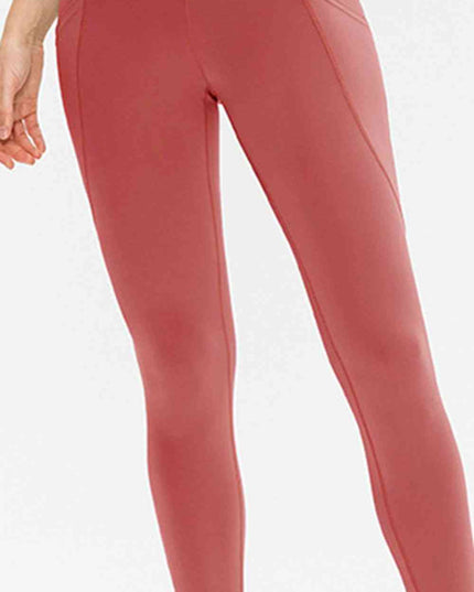 Slim Fit Long Active Leggings with Pockets