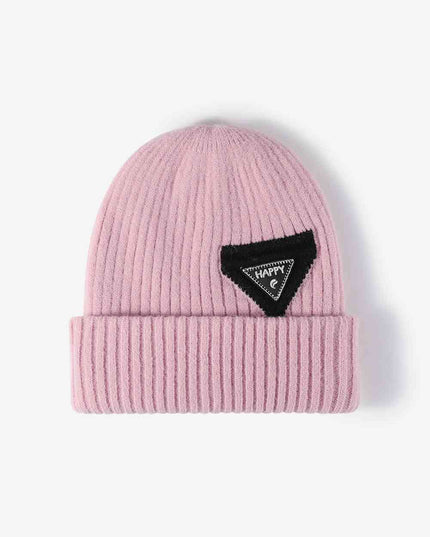 HAPPY Contrast Beanie