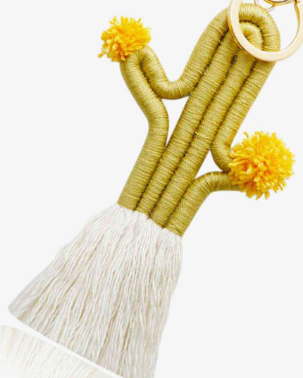 Cactus Keychain with Fringe