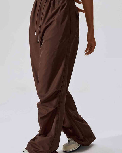 Long Loose Fit Pocketed Sports Pants