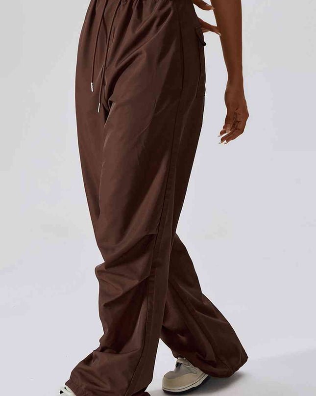 Long Loose Fit Pocketed Sports Pants