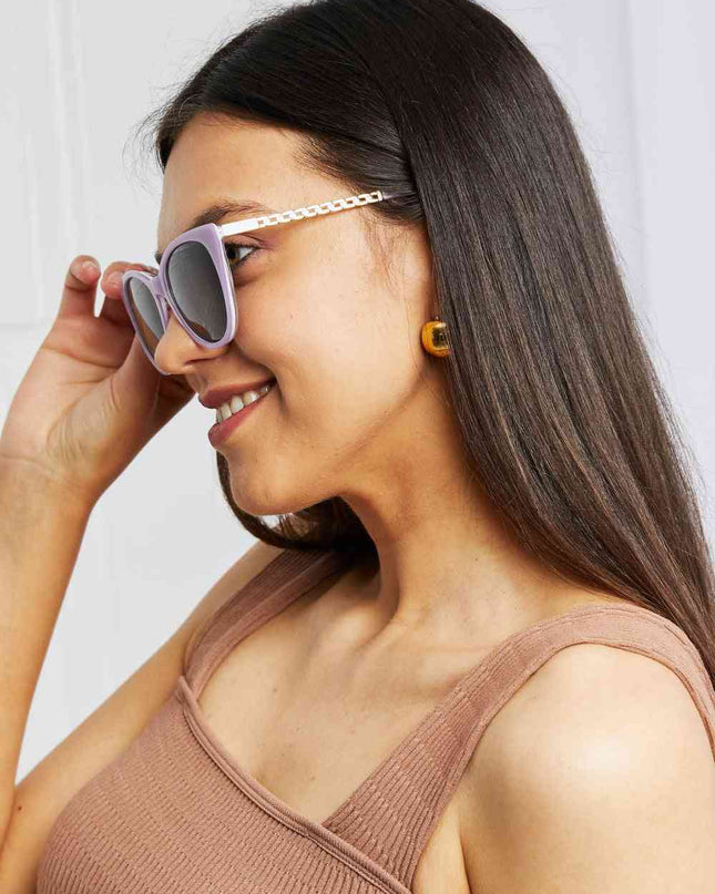 Cat-Eye Acetate Frame Sunglasses