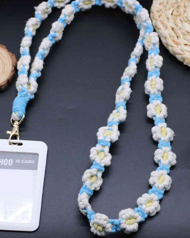 Flower Macrame Phone Lanyard
