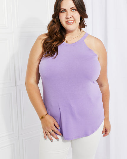 Zenana Sweet & Simple Full Size Halter Neck Tank