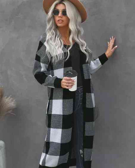 Buffalo Plaid Duster Cardigan