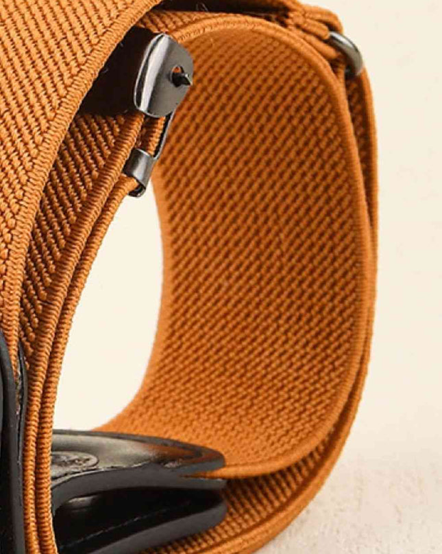 PU Elastic Snap Closure Belt