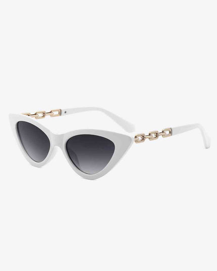 Chain Detail Cat-Eye Sunglasses