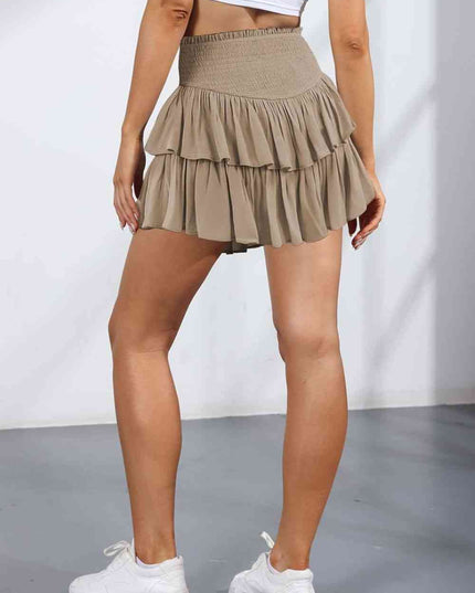 Smocked Layered Skort