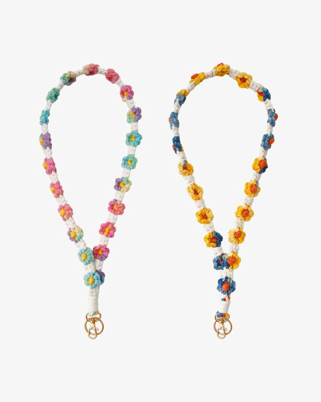 Floral Lanyard Key Chain