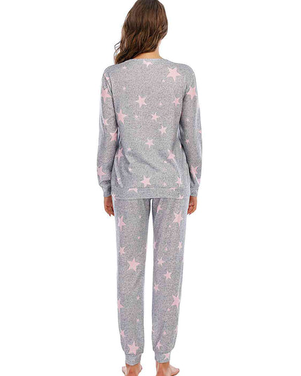 Star Top and Pants Lounge Set