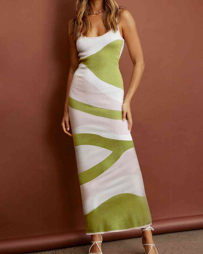 Spaghetti Strap Maxi Sweater Dress