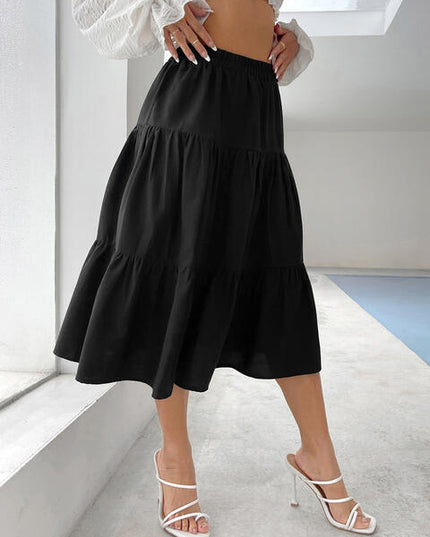 Tiered Midi Skirt