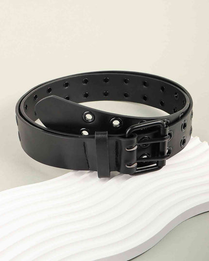 Grommet PU Leather Belt